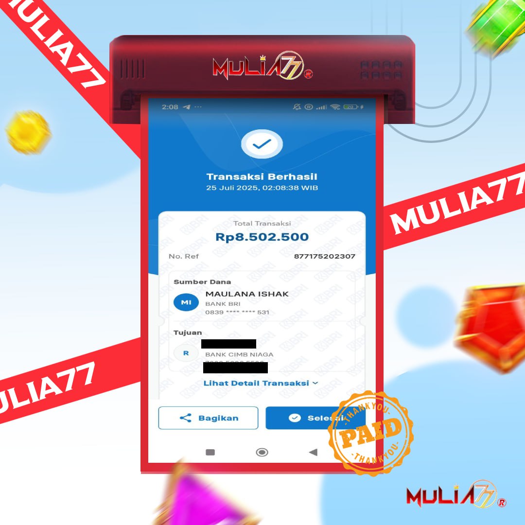 Menang Jackpot Slot Online Gacor MULIA77 Resmi Rp 8.500.000
