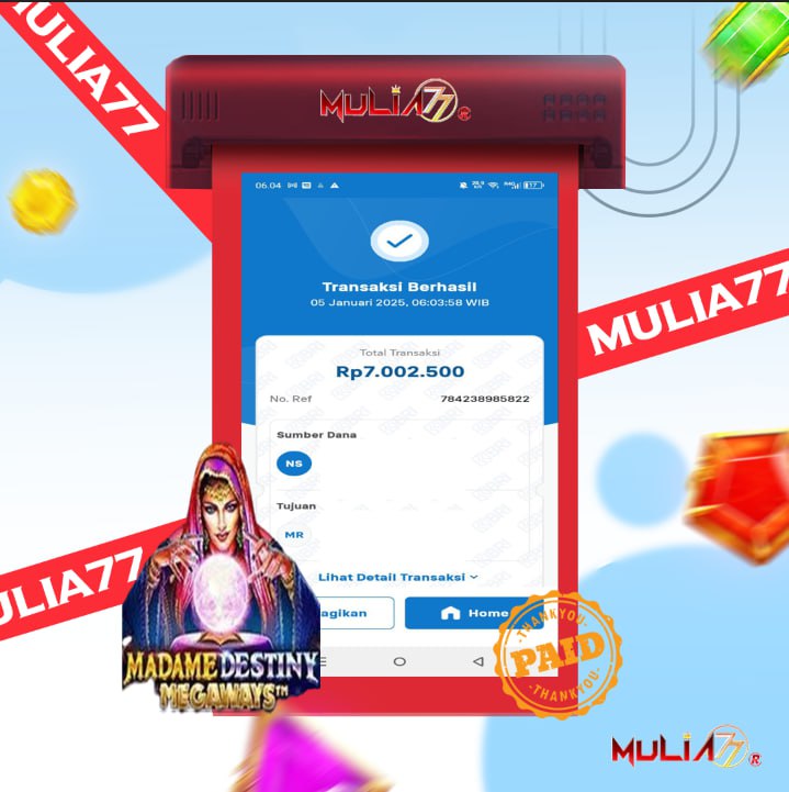 Menang Jackpot Slot Online Gacor MULIA77 Resmi Rp 7.000.000