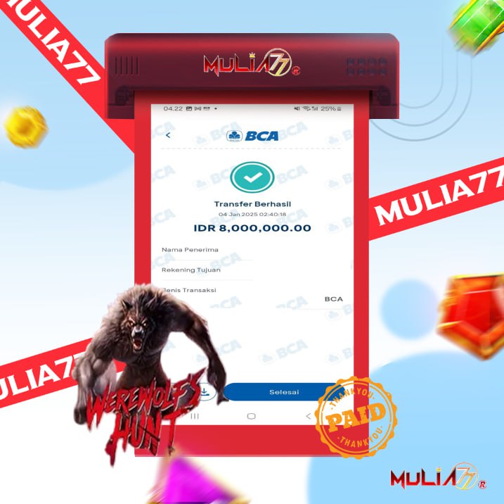 Menang Jackpot Slot Online Gacor MULIA77 Resmi Rp 8.000.000