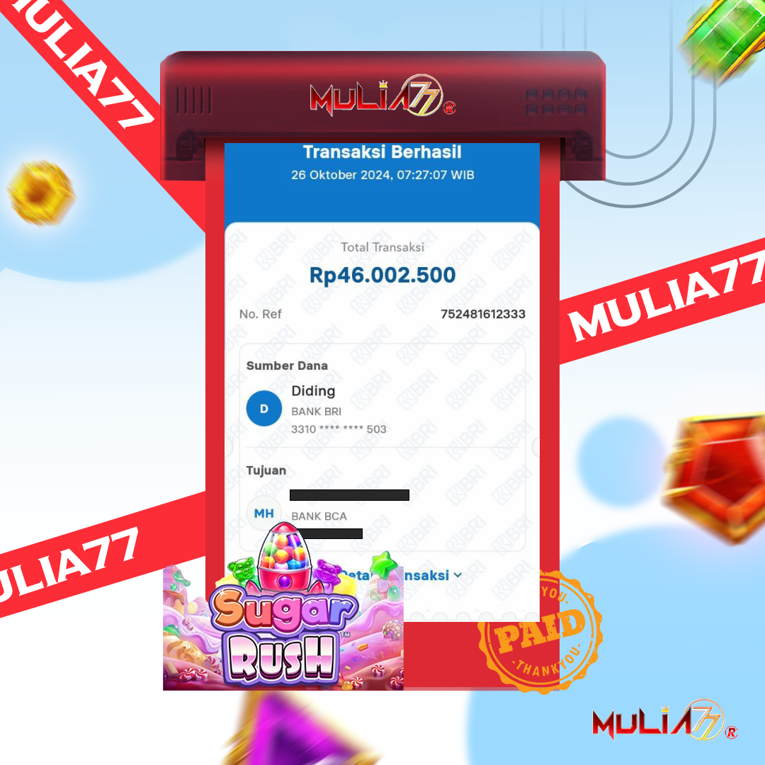 Menang Jackpot Slot Online Gacor MULIA77 Resmi Rp 46.000.000
