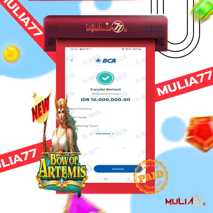 Menang Jackpot Slot Online Gacor MULIA77 Resmi Rp 10.000.000