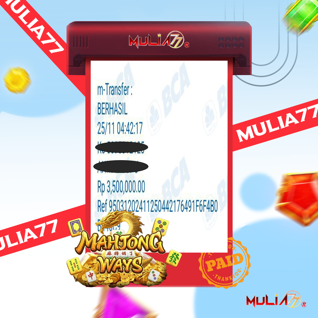 Menang Jackpot Slot Online Gacor MULIA77 Resmi Rp 3.500.000