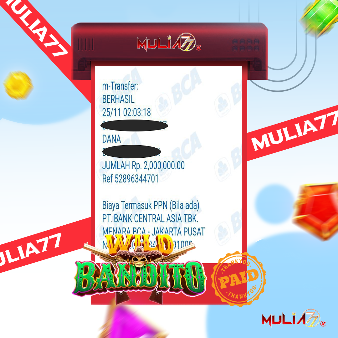 Menang Jackpot Slot Online Gacor MULIA77 Resmi Rp 2.000.000