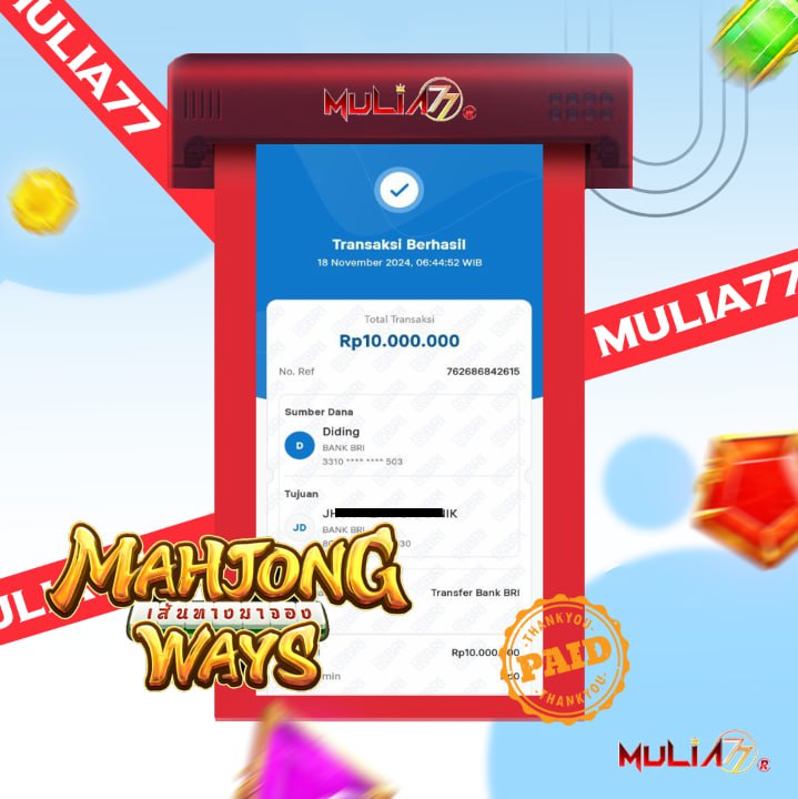 Menang Jackpot Slot Online Gacor MULIA77 Resmi Rp 10.000.000