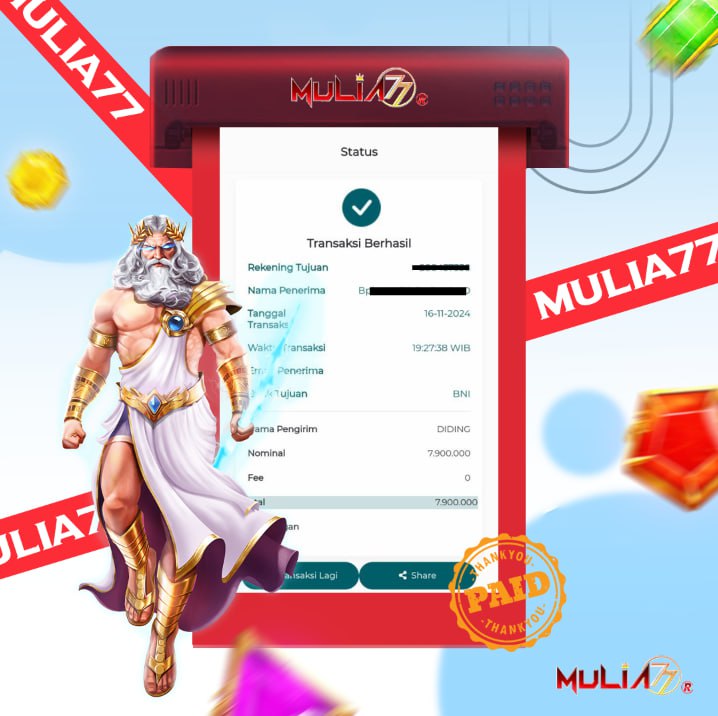 Menang Jackpot Slot Online Gacor MULIA77 Resmi Rp 7.900.000