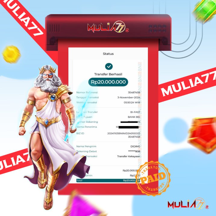 Menang Jackpot Slot Online Gacor MULIA77 Resmi Rp 20.000.000