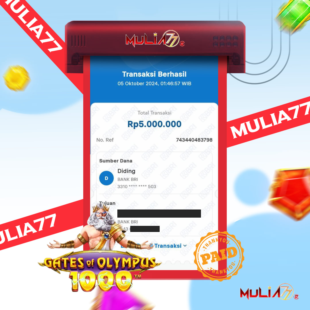 Menang Jackpot Slot Online Gacor MULIA77 Resmi Rp 5.000.000
