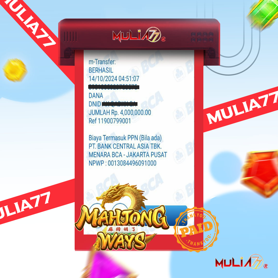 Menang Jackpot Slot Online Gacor MULIA77 Resmi Rp 4.000.000