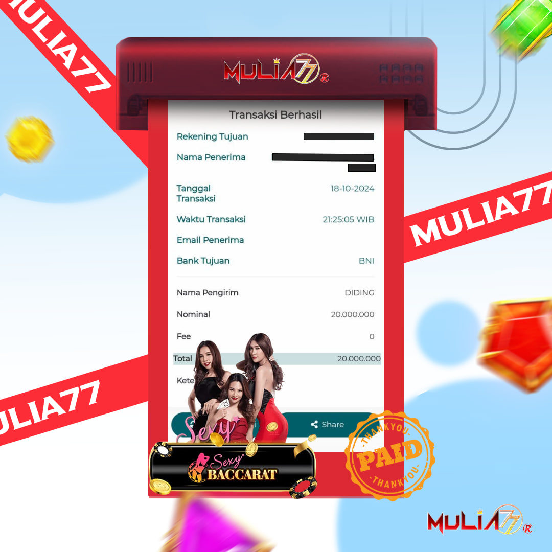 Menang Jackpot Slot Online Gacor MULIA77 Resmi Rp 20.000.000