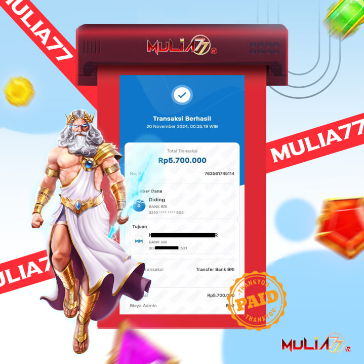 Menang Jackpot Slot Online Gacor MULIA77 Resmi Rp 5.700.000