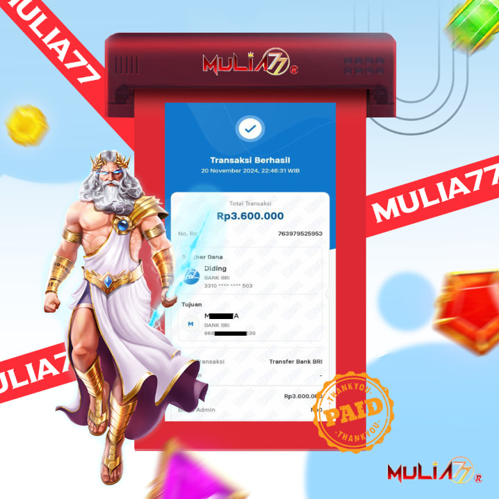Menang Jackpot Slot Online Gacor MULIA77 Resmi Rp 3.600.000
