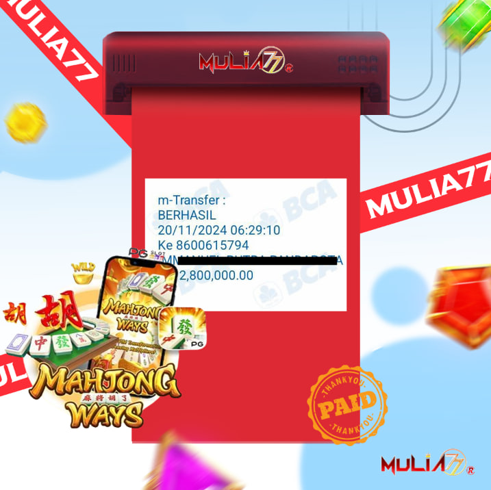 Menang Jackpot Slot Online Gacor MULIA77 Resmi Rp 2.800.000