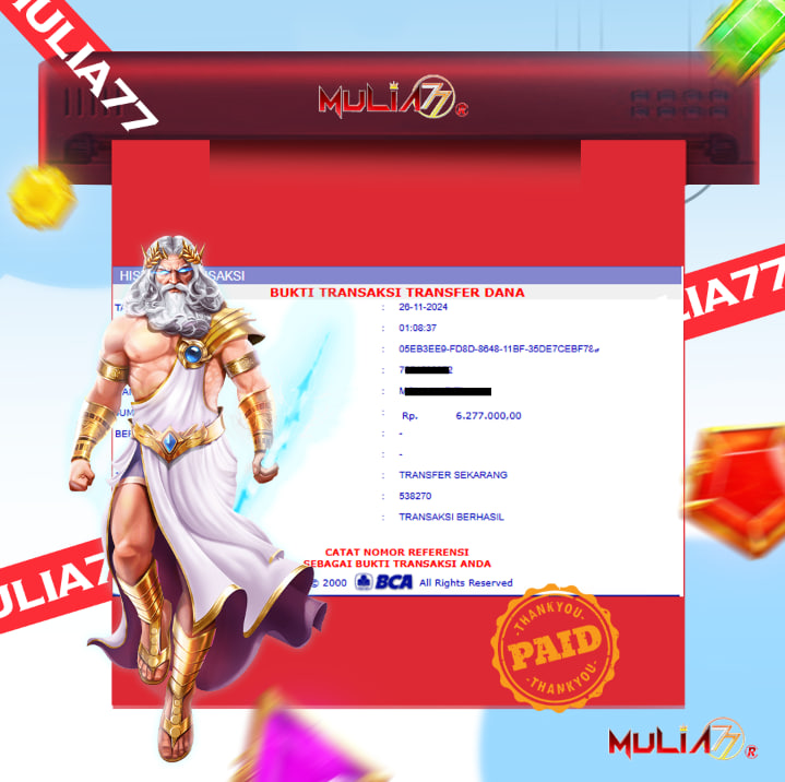 Menang Jackpot Slot Online Gacor MULIA77 Resmi Rp 6.277.000