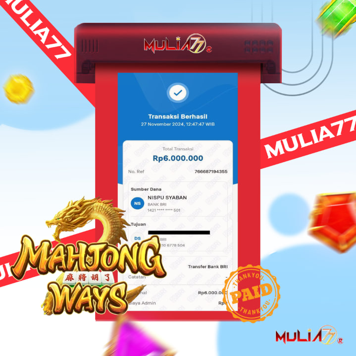 Menang Jackpot Slot Online Gacor MULIA77 Resmi Rp 6.000.000