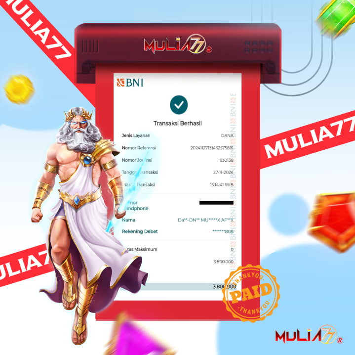 Menang Jackpot Slot Online Gacor MULIA77 Resmi Rp 3.800.000