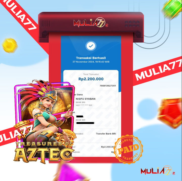 Menang Jackpot Slot Online Gacor MULIA77 Resmi Rp 2.200.000