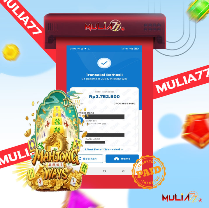 Menang Jackpot Slot Online Gacor MULIA77 Resmi Rp 3.750.000	