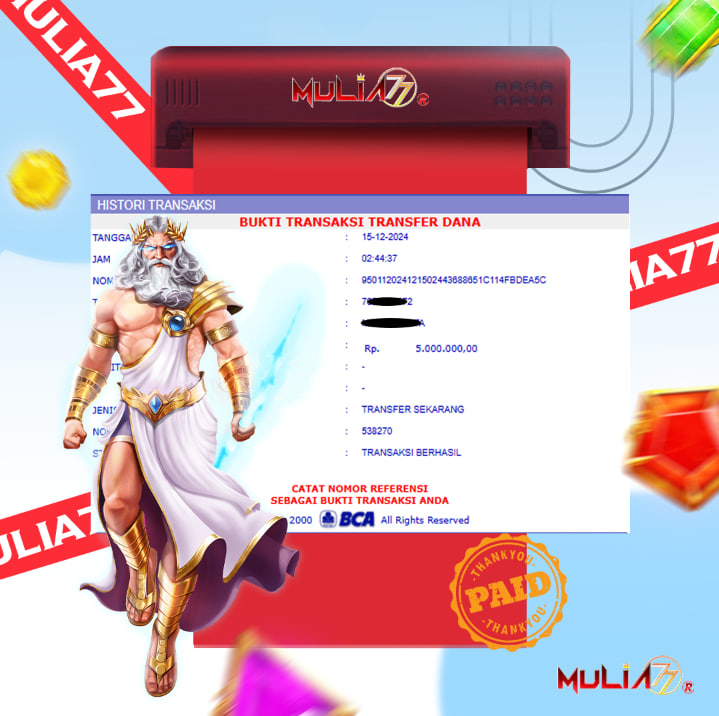 Menang Jackpot Slot Online Gacor MULIA77 Resmi Rp 5.000.000