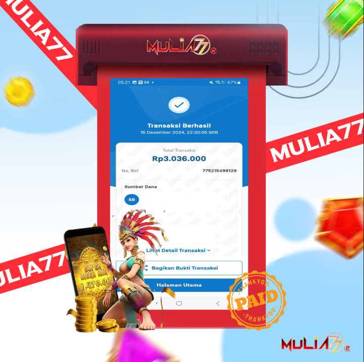 Menang Jackpot Slot Online Gacor MULIA77 Resmi Rp 3.036.000