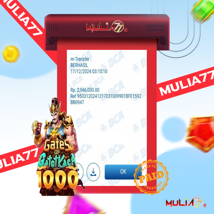 Menang Jackpot Slot Online Gacor MULIA77 Resmi Rp 2.946.000