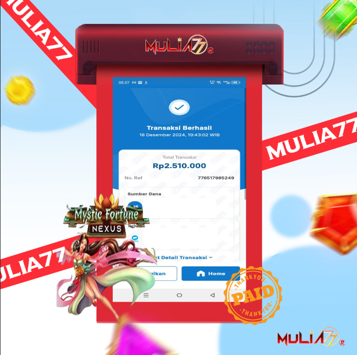 Menang Jackpot Slot Online Gacor MULIA77 Resmi Rp 2.510.000