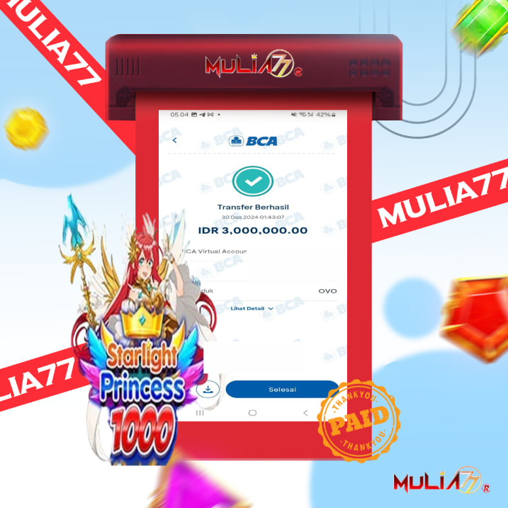 Menang Jackpot Slot Online Gacor MULIA77 Resmi Rp 3.000.000