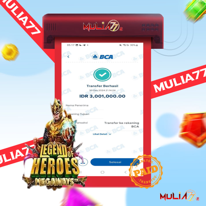 Menang Jackpot Slot Online Gacor MULIA77 Resmi Rp 3.001.000