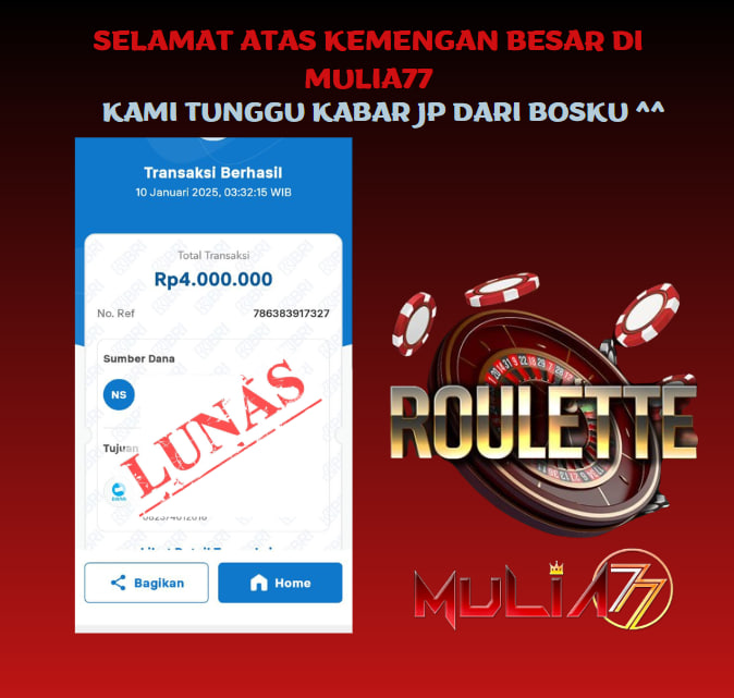 Menang Jackpot Slot Online Gacor MULIA77 Resmi Rp 4.000.000