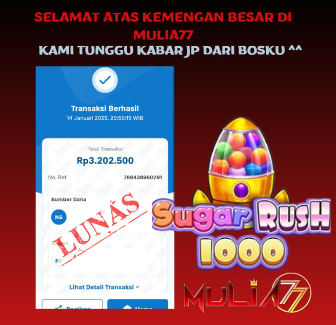 Menang Jackpot Slot Online Gacor MULIA77 Resmi Rp 3.200.000