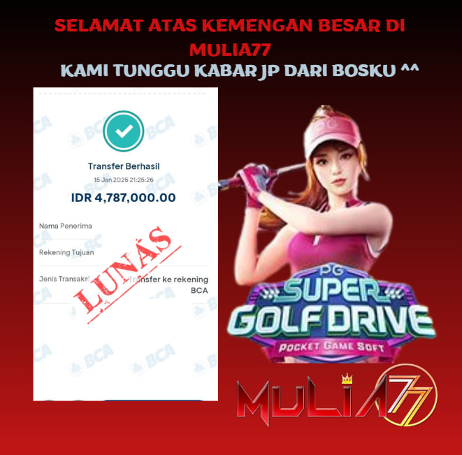 Menang Jackpot Slot Online Gacor MULIA77 Resmi Rp 4.787.000