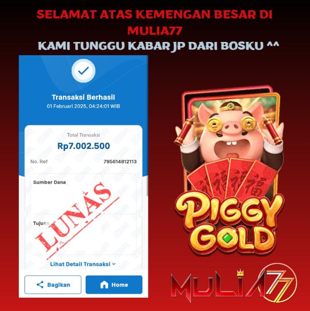 Menang Jackpot Slot Online Gacor MULIA77 Resmi Rp 7.000.000