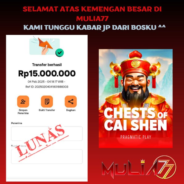 Menang Jackpot Slot Online Gacor MULIA77 Resmi Rp 15.000.000