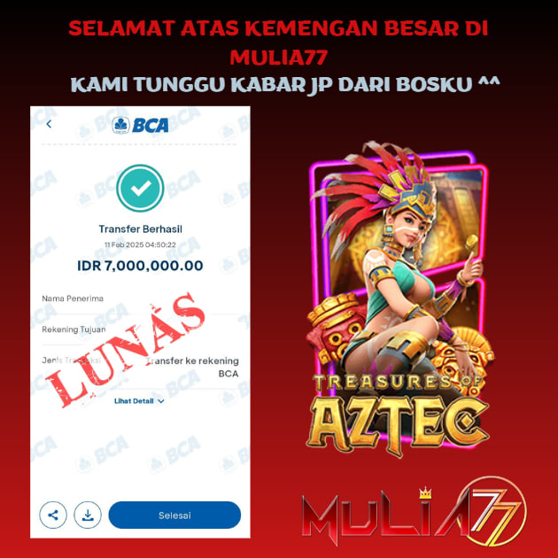Menang Jackpot Slot Online Gacor MULIA77 Resmi Rp 7.000.000