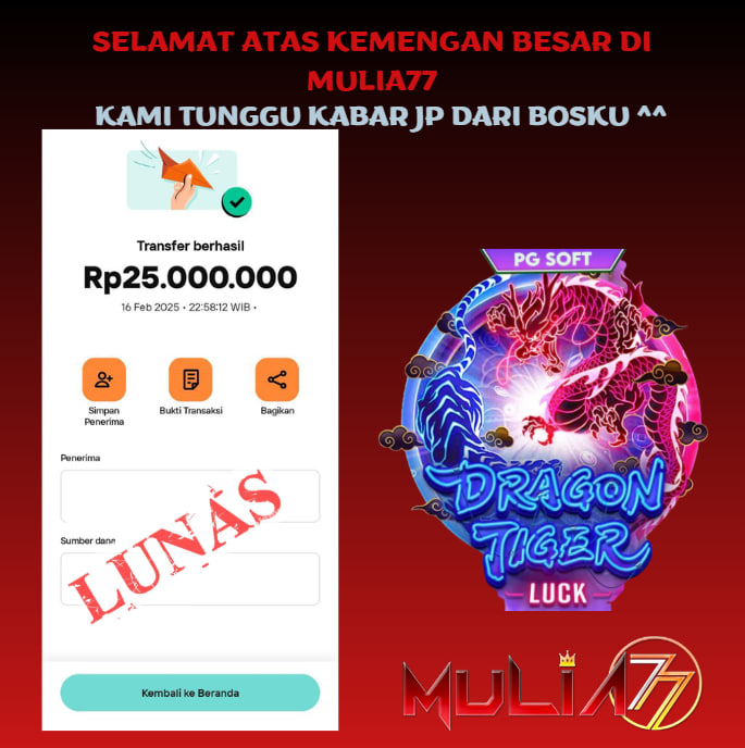 Menang Jackpot Slot Online Gacor MULIA77 Resmi Rp 2.000.000