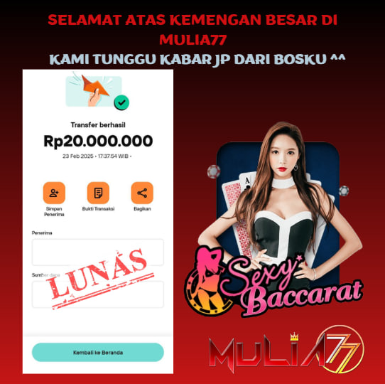 Menang Jackpot Slot Online Gacor MULIA77 Resmi Rp 20.000.000