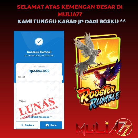 Menang Jackpot Slot Online Gacor MULIA77 Resmi Rp 2.502.500