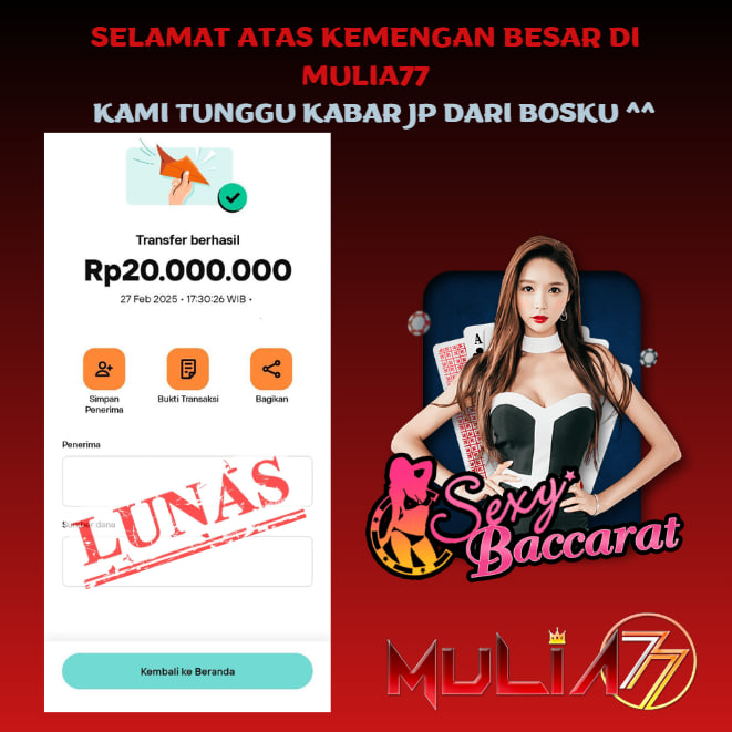 Menang Jackpot Slot Online Gacor MULIA77 Resmi Rp 20.000.000