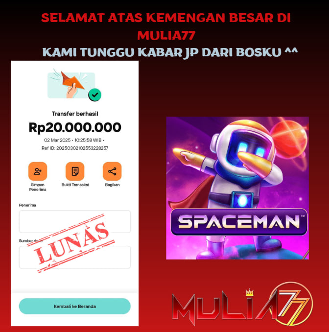 Menang Jackpot Slot Online Gacor MULIA77 Resmi Rp 20.000.000