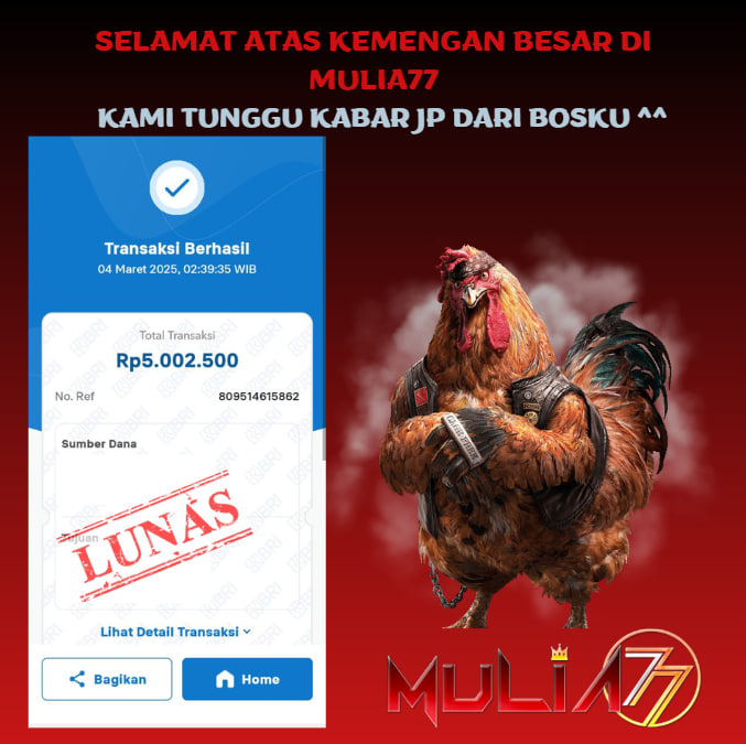 Menang Jackpot Slot Online Gacor MULIA77 Resmi Rp 5.002.500
