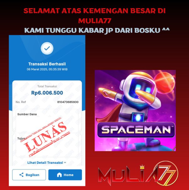 Menang Jackpot Slot Online Gacor MULIA77 Resmi Rp 6.000.000