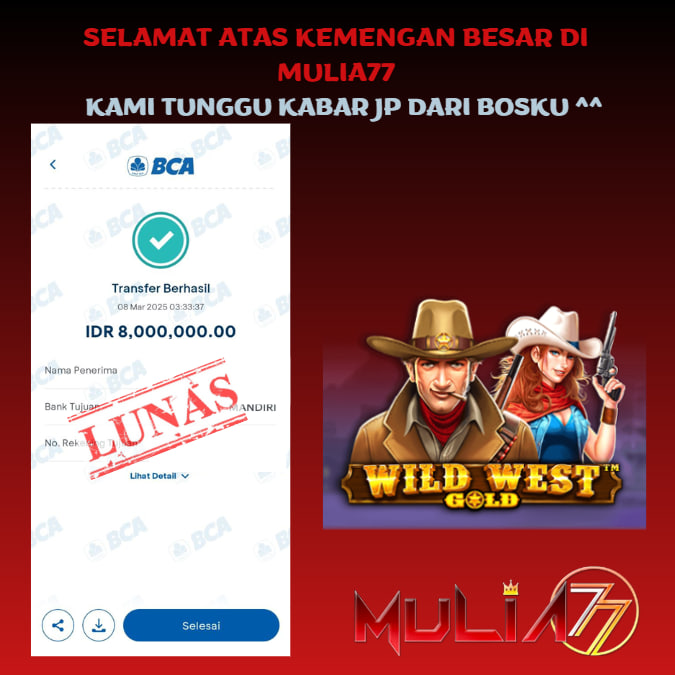 Menang Jackpot Slot Online Gacor MULIA77 Resmi Rp 8.000.000