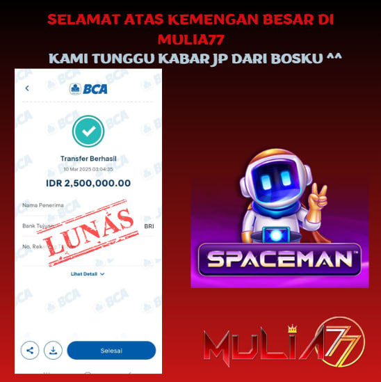 Menang Jackpot Slot Online Gacor MULIA77 Resmi Rp 2.500.000