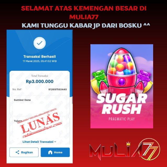 Menang Jackpot Slot Online Gacor MULIA77 Resmi Rp 3.000.000