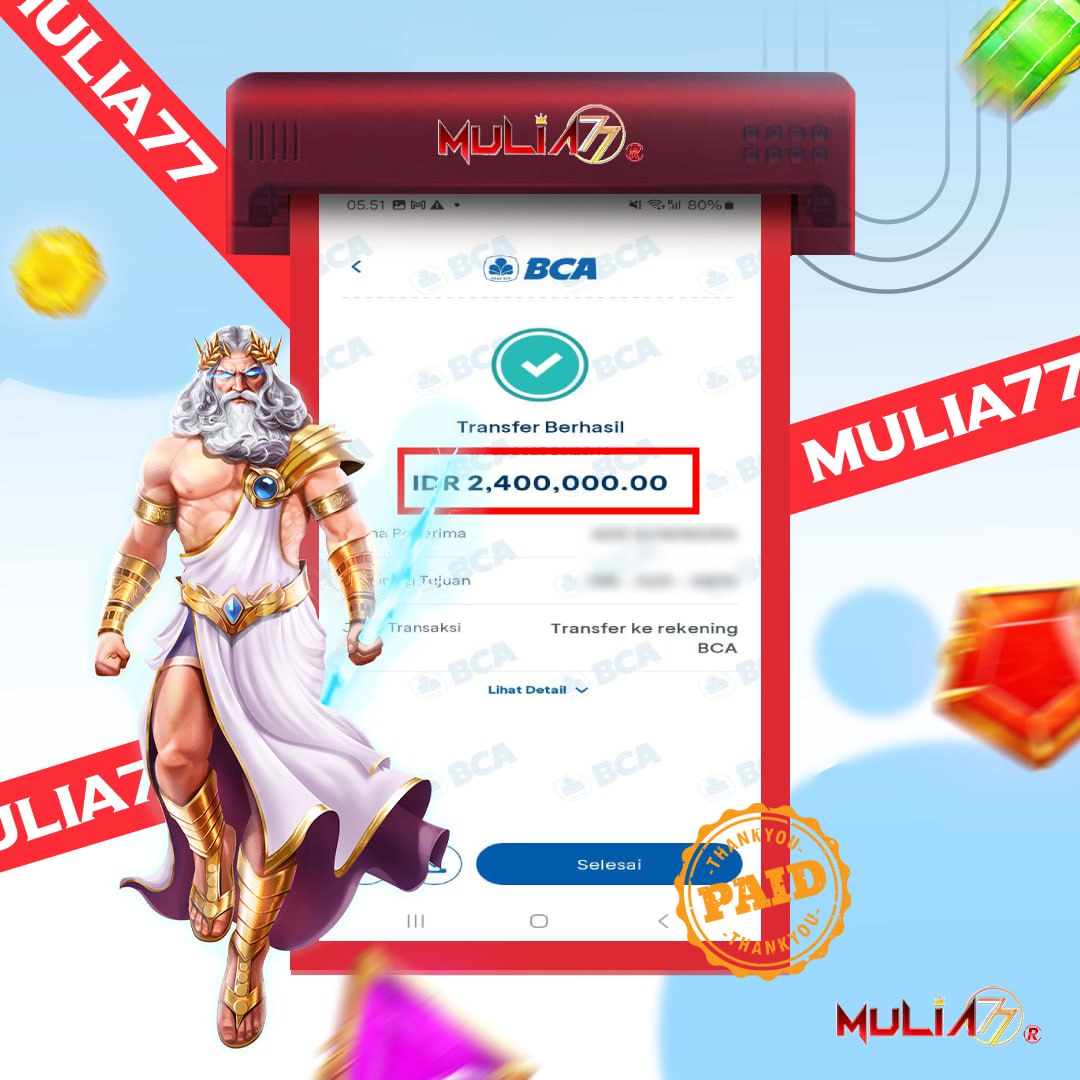 Menang Jackpot Slot Online Gacor MULIA77 Resmi Rp 2.400.000