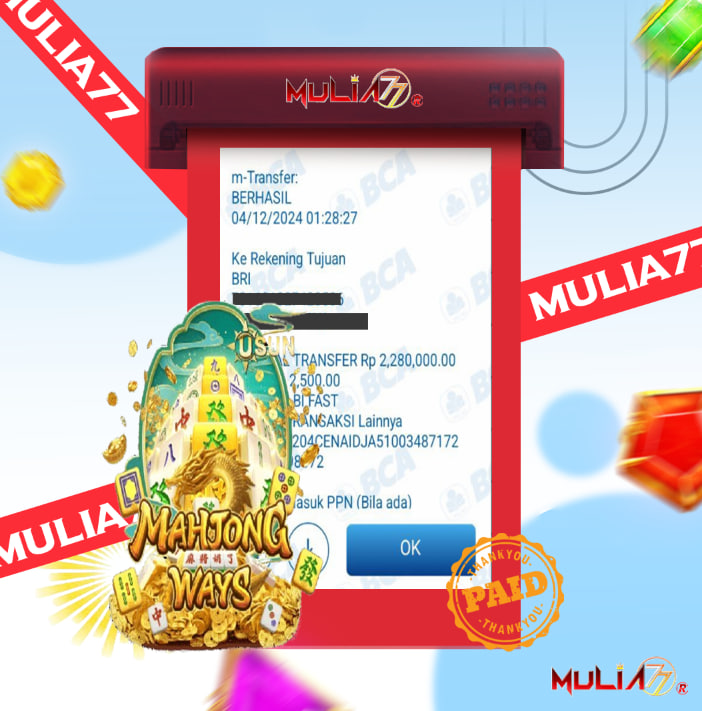 Menang Jackpot Slot Online Gacor MULIA77 Resmi Rp 2.280.000