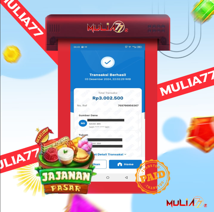 Menang Jackpot Slot Online Gacor MULIA77 Resmi Rp 3.000.000