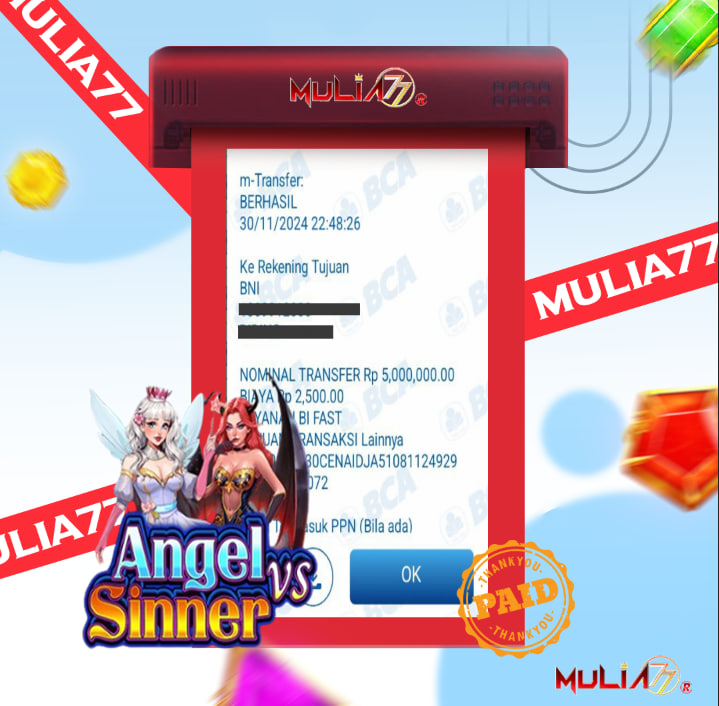 Menang Jackpot Slot Online Gacor MULIA77 Resmi Rp 5.000.000