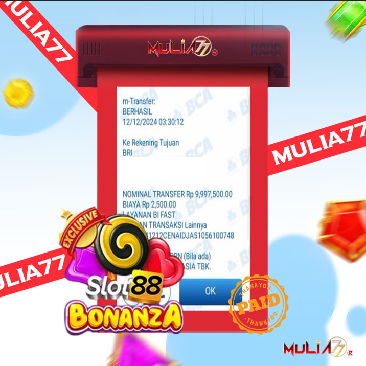 Menang Jackpot Slot Online Gacor MULIA77 Resmi Rp 9.997.500