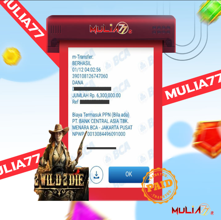 Menang Jackpot Slot Online Gacor MULIA77 Resmi Rp 6.300.000