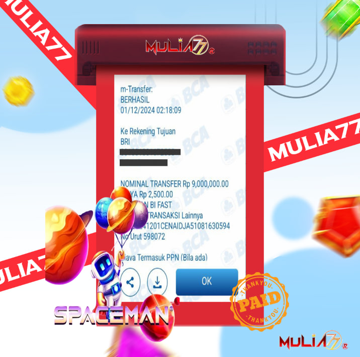 Menang Jackpot Slot Online Gacor MULIA77 Resmi Rp 9.000.000